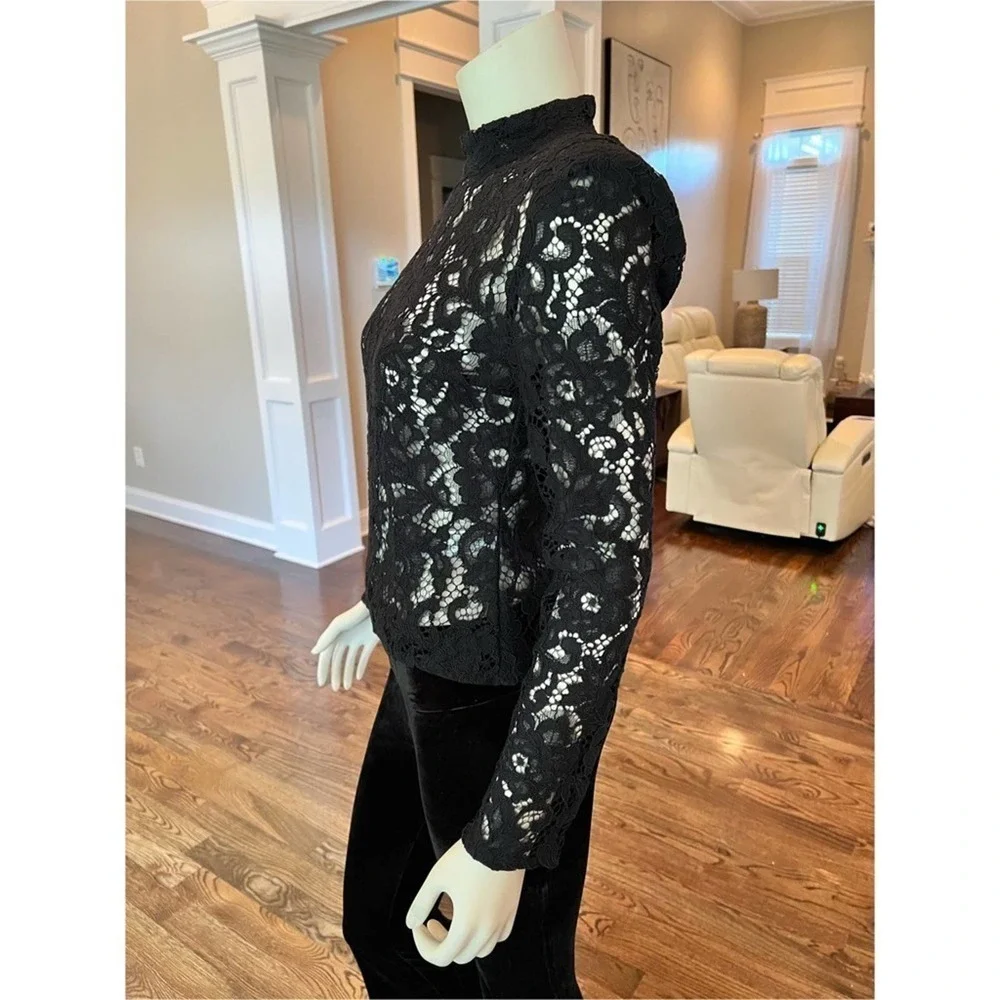 Zara Black Lace Top  Size: Small